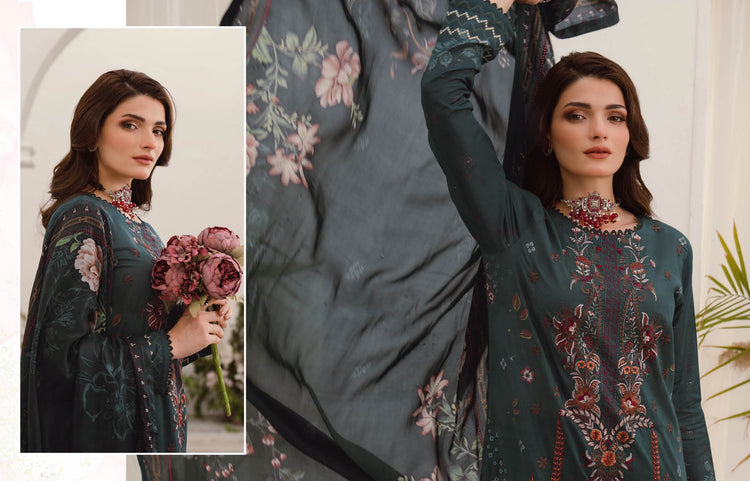 MASHAAL BY RAMSHA LUXURY LAWN-3PC | L-1010