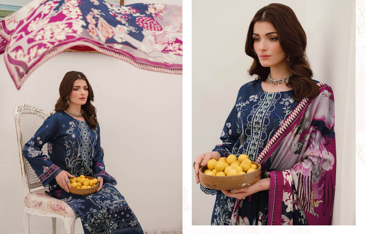 MASHAAL BY RAMSHA LUXURY LAWN-3PC | L-1001