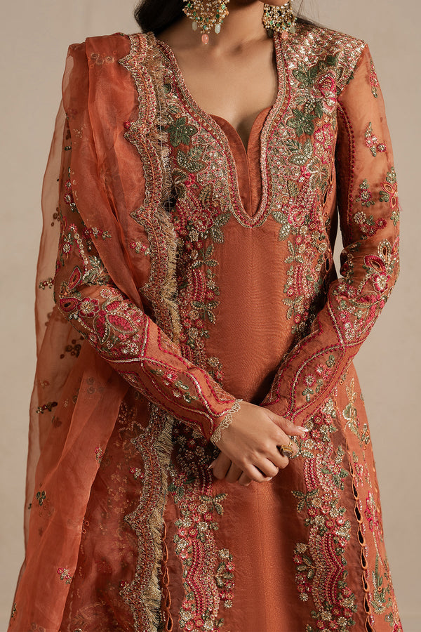 QURBAT BY AYZEL UJN-STITCHED 3PC | Sahaara