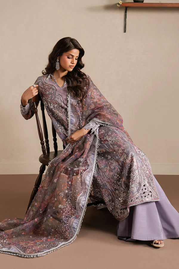 QURBAT BY AYZEL UJN-STITCHED 3PC | Maujood