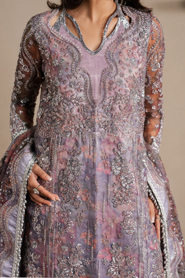 QURBAT BY AYZEL UJN-STITCHED 3PC | Maujood
