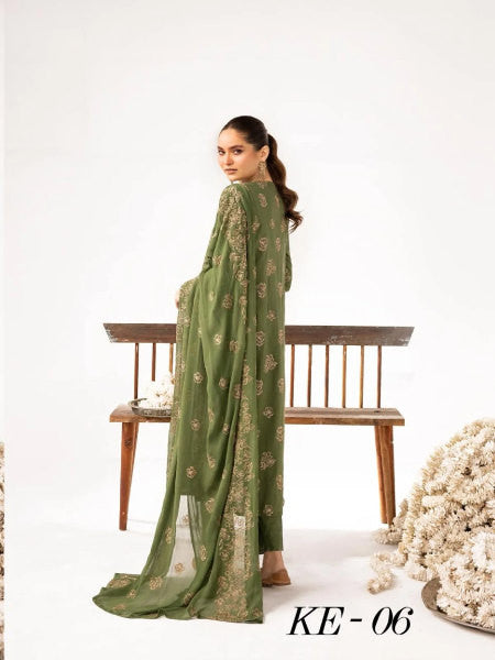 ELEGANCE BY KHOOBSURAT UN-STITCHED 3PC | KE-06