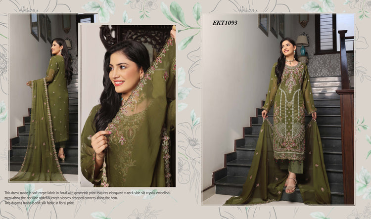 ZAAMIRAH BY BIN HAMEED SEMI-STITCHED 3PC | D-05