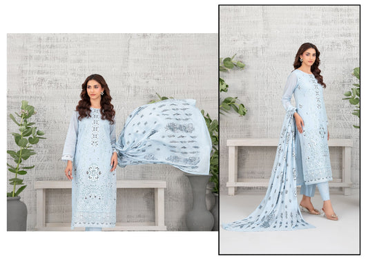 ZARIDA BY TAWAKKAL UN-STITCHED 3PC | D-1977