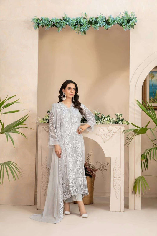 ZAURA BY TAWAKKAL SEMI-STITCHED 3PC | D-02