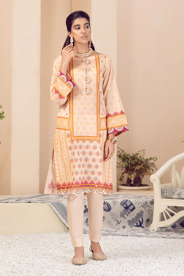 CROSS STITCH - UNSTITCHEDTWO PIECE DAILY LAWN (SCARLET GLOW)