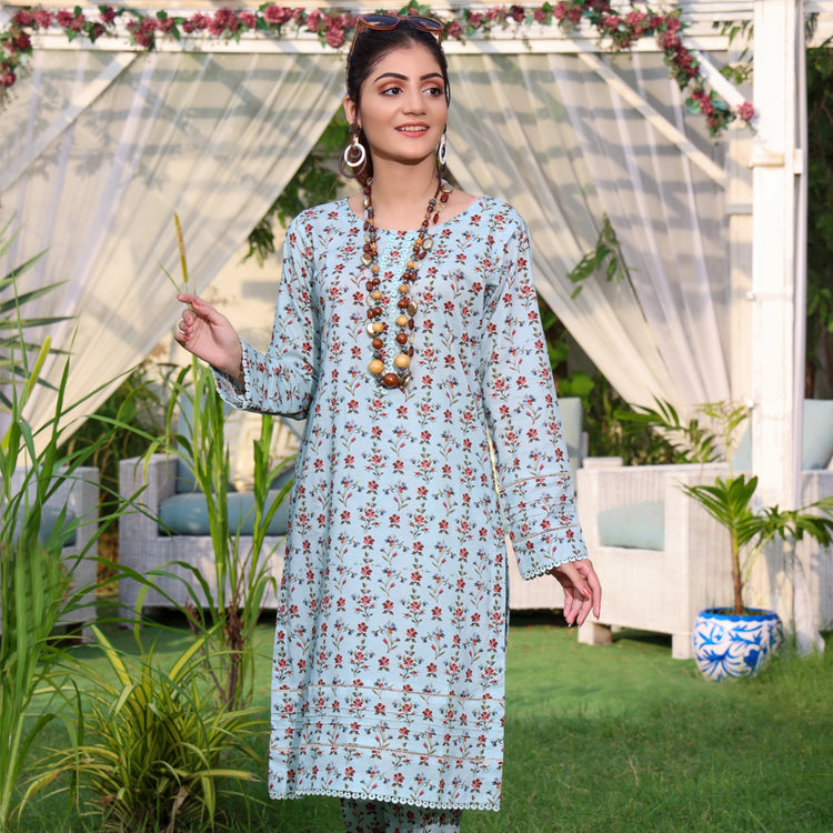 IDENTIC SEPERATES UN-STITCHED LAWN 2PC BY REGALIA - 14