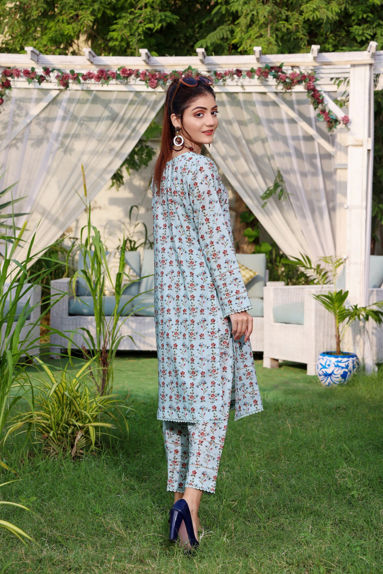 IDENTIC SEPERATES UN-STITCHED LAWN 2PC BY REGALIA - 14