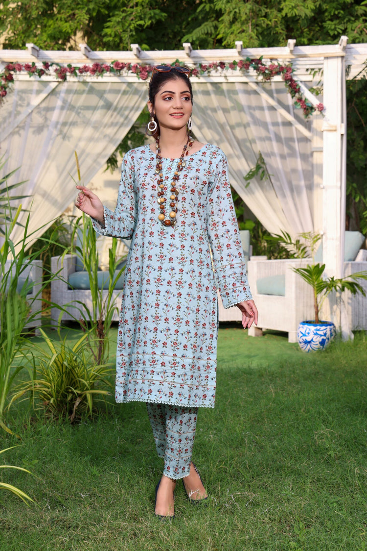 IDENTIC SEPERATES UN-STITCHED LAWN 2PC BY REGALIA - 14