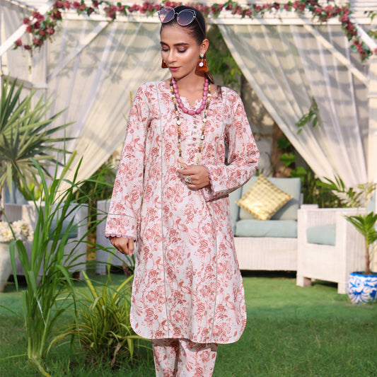 IDENTIC SEPERATES UN-STITCHED LAWN 2PC BY REGALIA - 15