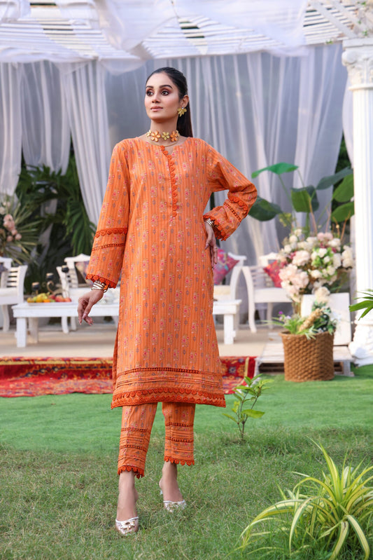 IDENTIC SEPERATES UN-STITCHED LAWN 2PC BY REGALIA - 19