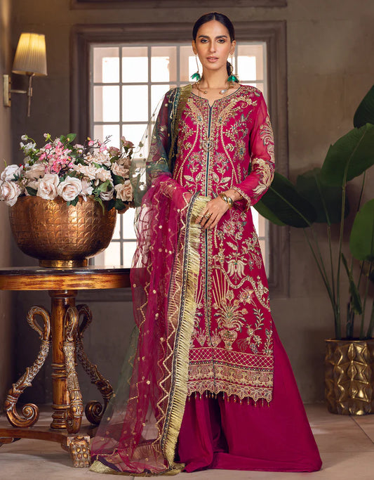 LE FESTA CHIFFON UN-STITCHED BY EMAAN ADEEL - LF-701