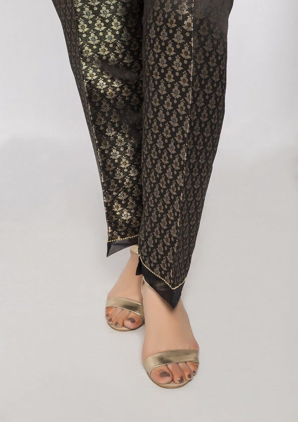 SADABAHAR JACQUARD JAMAWAR STITCHED PANTS BLACK - 43