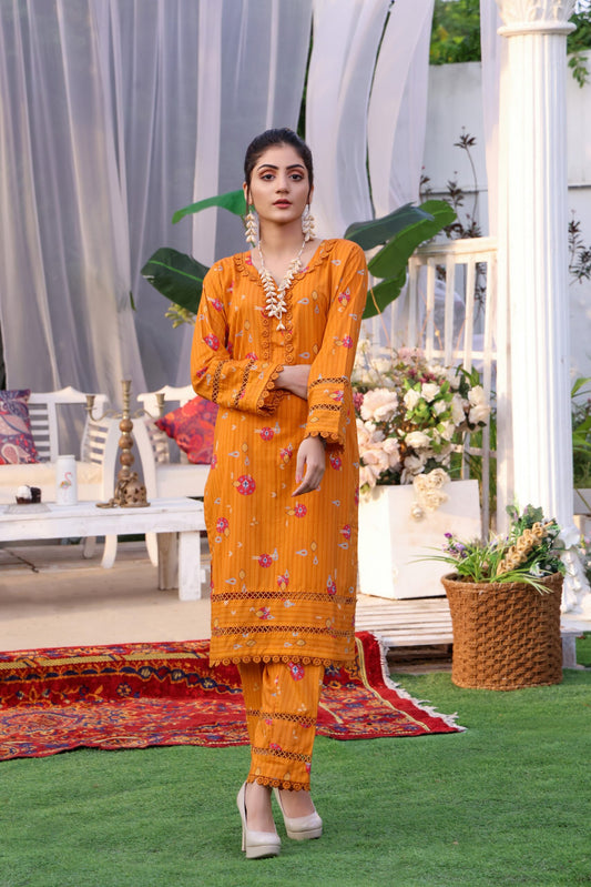 IDENTIC SEPERATES UN-STITCHED LAWN 2PC BY REGALIA - 21