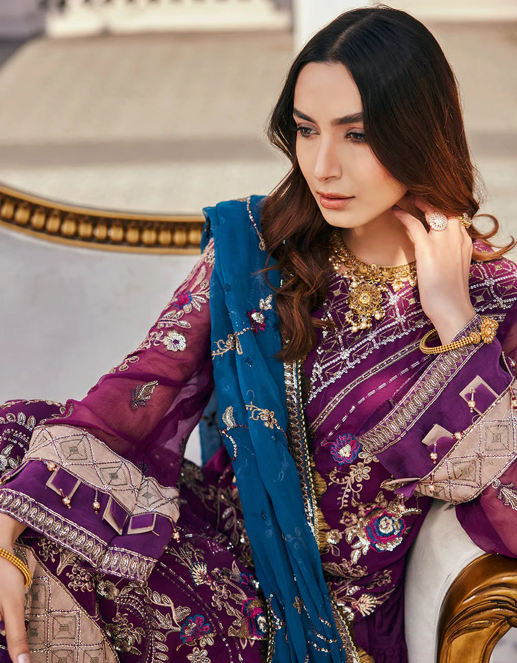 NAFASAT UN-STITCHED CHIFFON BY EMAAN ADEEL | 2023 | NF-206