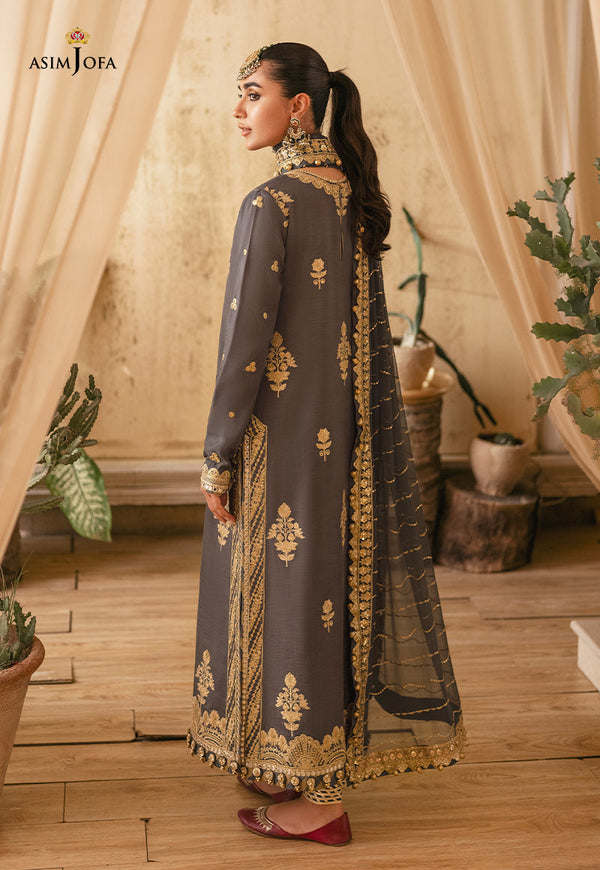 MAHROMAAH FESTICE UN-STITCHED CHIFFON COLLECTION BY ASIM JOFA - AJM-06