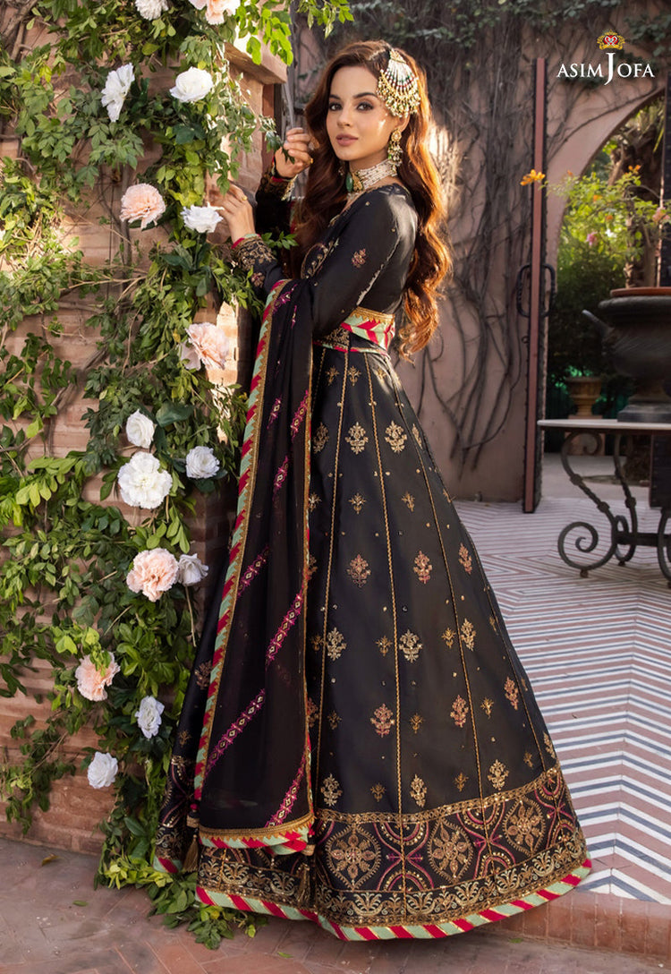 MAHROMAAH FESTICE UN-STITCHED CHIFFON COLLECTION BY ASIM JOFA - AJM-07