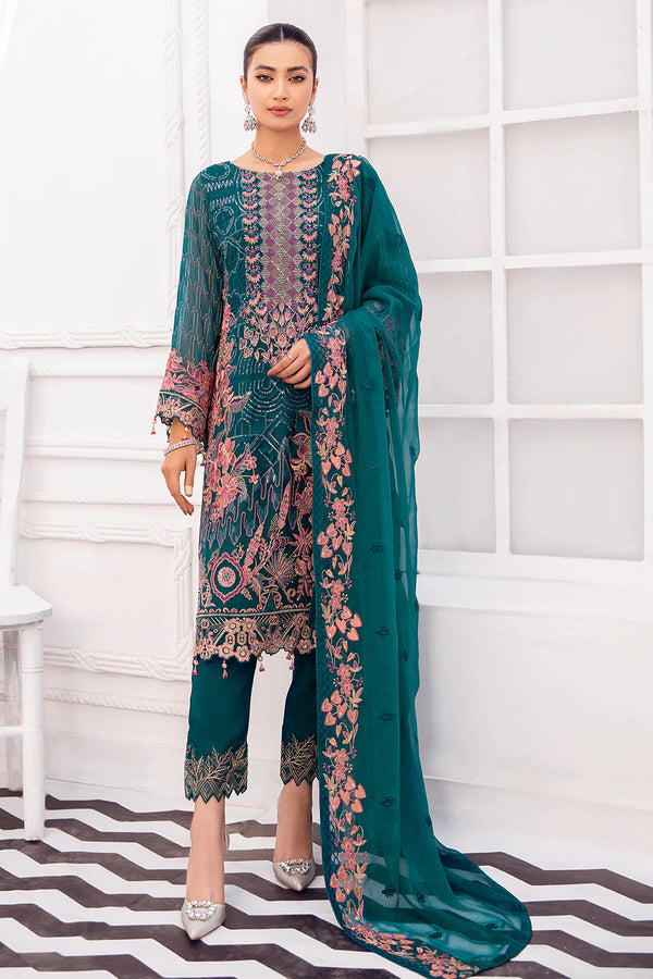 RANGOON BY RAMSHA UNSTITCHED - D- 808