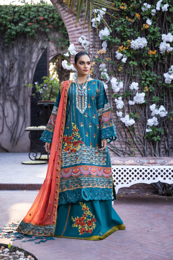 THE MODA UN-STITCHED LUXURY LAWN -MFD-22-E8
