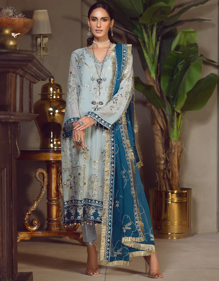 LE FESTA CHIFFON UN-STITCHED BY EMAAN ADEEL - LF-709