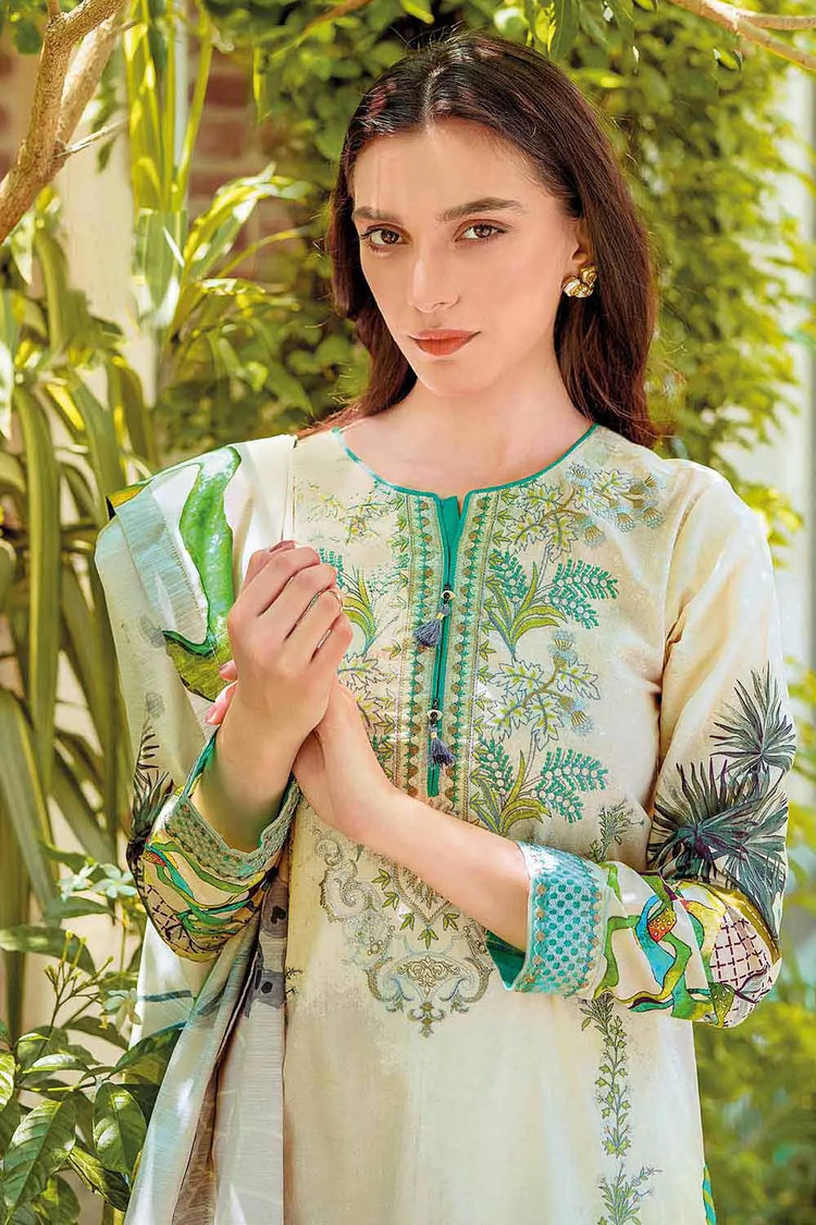 Gul Ahmed 3PC Unstitched Cotton Zari Suit CNZ-12003