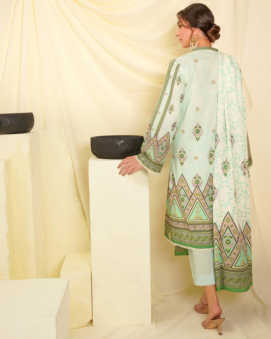 Shirt Dupatta - Mint Green A - Cambric Suit-2pc