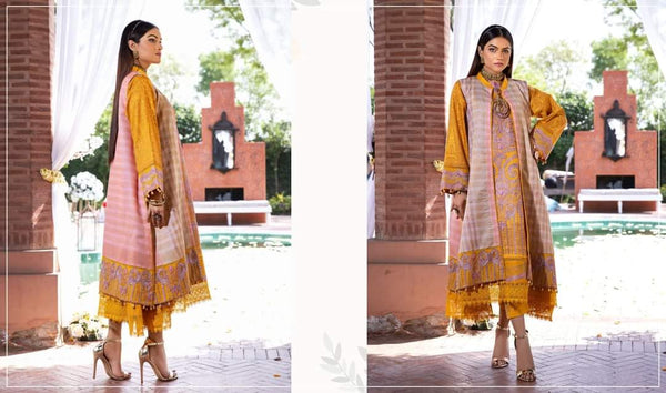 THE MODA UN-STITCHED LUXURY LAWN -MFD-22-E2