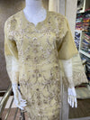 AGHA NOOR REPLICA STITCHED- 16 BEIGE